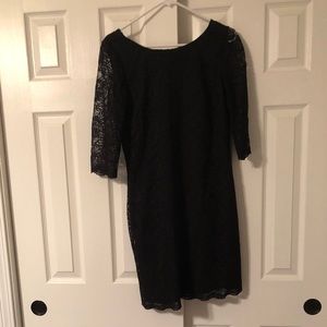 Black lace dress